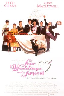 Cuatro Bodas y Un Funeral - 1994- En el curso de cinco eventos sociales, un comprometido soltero debe considerar la noción de que tal vez haya descubierto el amor.